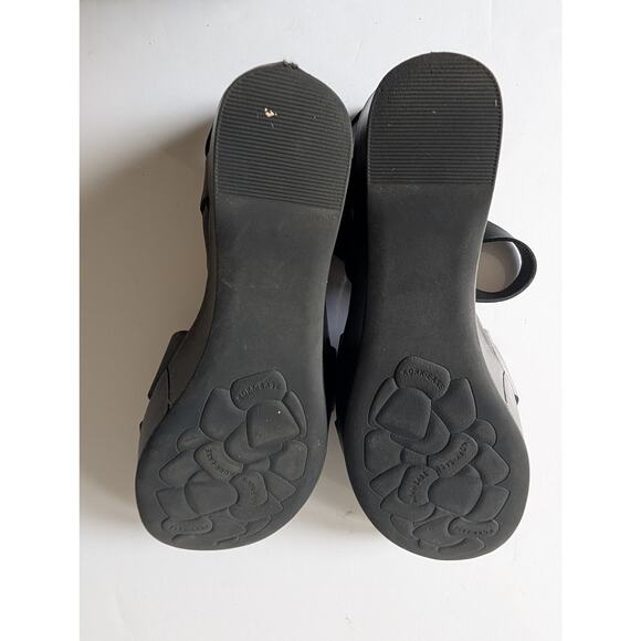 KORK-EASE Ava 2.0 Leather Wedge Platform Sandals Black K37303 Women's 9M - Picture 12 of 12